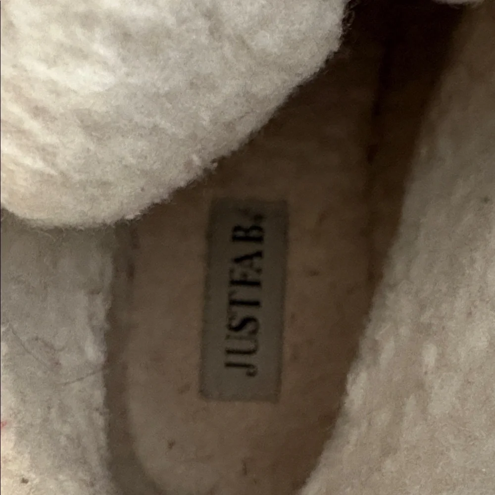JustFab Blush Winter Boots with Faux Fur Size 9